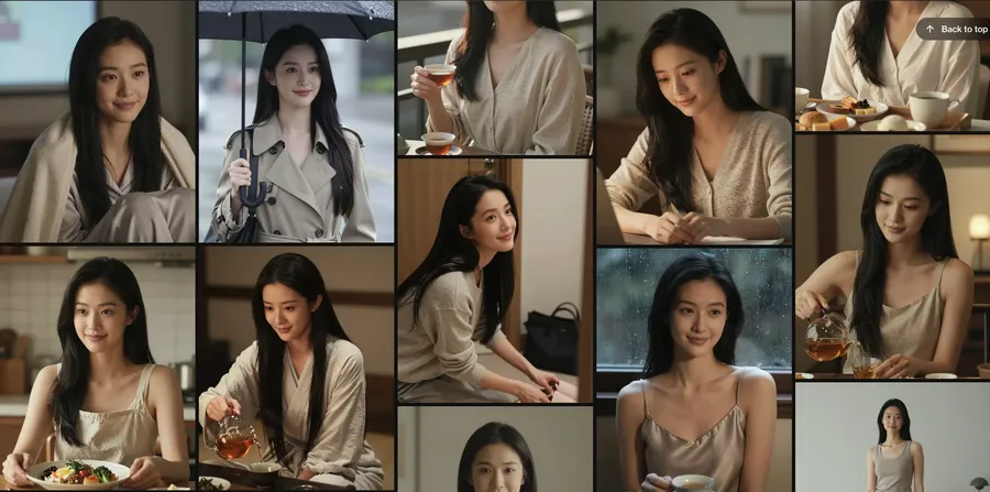 VideoGenで生成されたAI美女の作例一覧